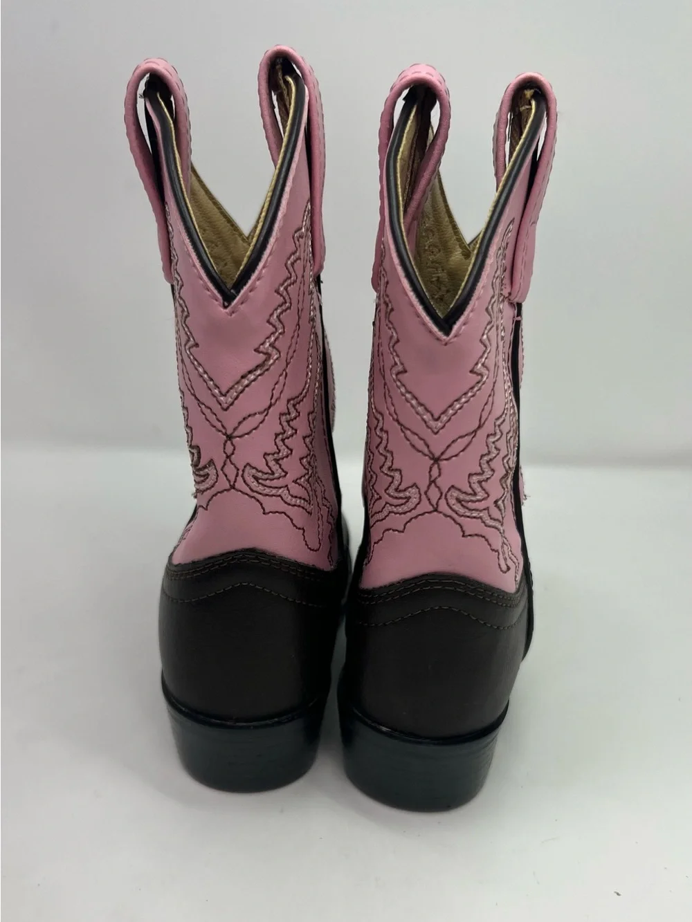 Smoky Mountain Monterey Girls 10.5 Western Boots Brown Pink Cowgirl Boot 1574C